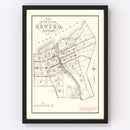 Vintage Map of Oswego, New York 1880