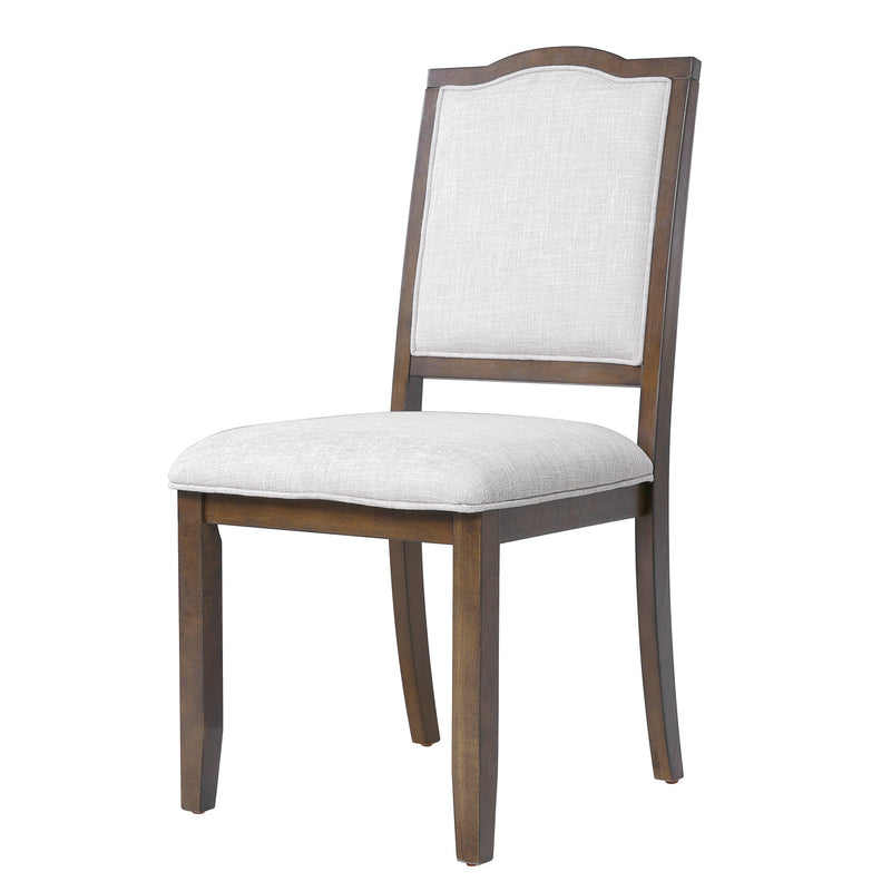 Farmhouse Dining Chairs Set of 4, Upholstered Dining Chairs with High Back, Modern Seating for Kitchen, Bedroom & Living Room(Beige+Brown)