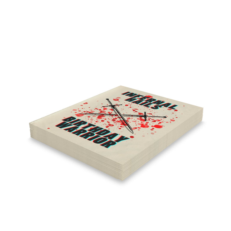 "Birthday Warrior" Funny Greeting Cards