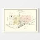 Vintage Map of Morrill, Kansas 1887