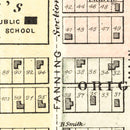 Vintage Map of Morrill, Kansas 1887