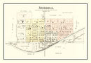 Vintage Map of Morrill, Kansas 1887