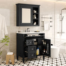 Bathroom Vanity With Medicine Cabinet and Storage by HouseOfZazla