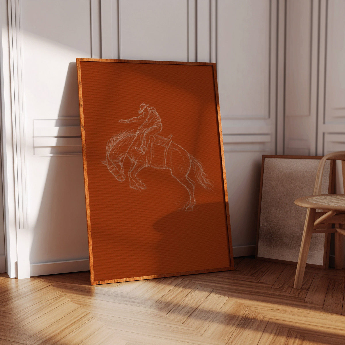 Minimalist Bronco Rider Sketch, photo 7 of 19
