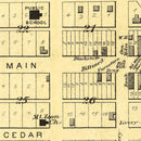 Vintage Map of Everest, Kansas 1887