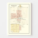 Vintage Map of Robinson, Kansas 1887