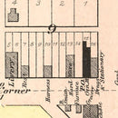 Vintage Map of Baker, Kansas 1887