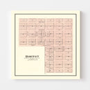 Vintage Map of Horton, Kansas 1887