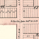 Vintage Map of Horton, Kansas 1887
