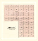 Vintage Map of Horton, Kansas 1887