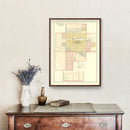 Vintage Map of Sabetha, Kansas 1887