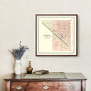 Vintage Map of Goffs, Kansas 1887