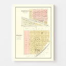 Vintage Map of Baileyville, Kansas 1887