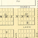 Vintage Map of Baileyville, Kansas 1887