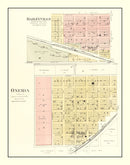 Vintage Map of Baileyville, Kansas 1887