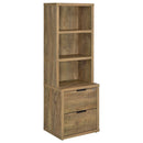 Geary - 3 Shelf Bookcase With USB Charging And Lockable Top Drawer by HouseOfZazla