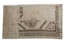 3.5x6.5 Vintage Distressed Oushak Rug