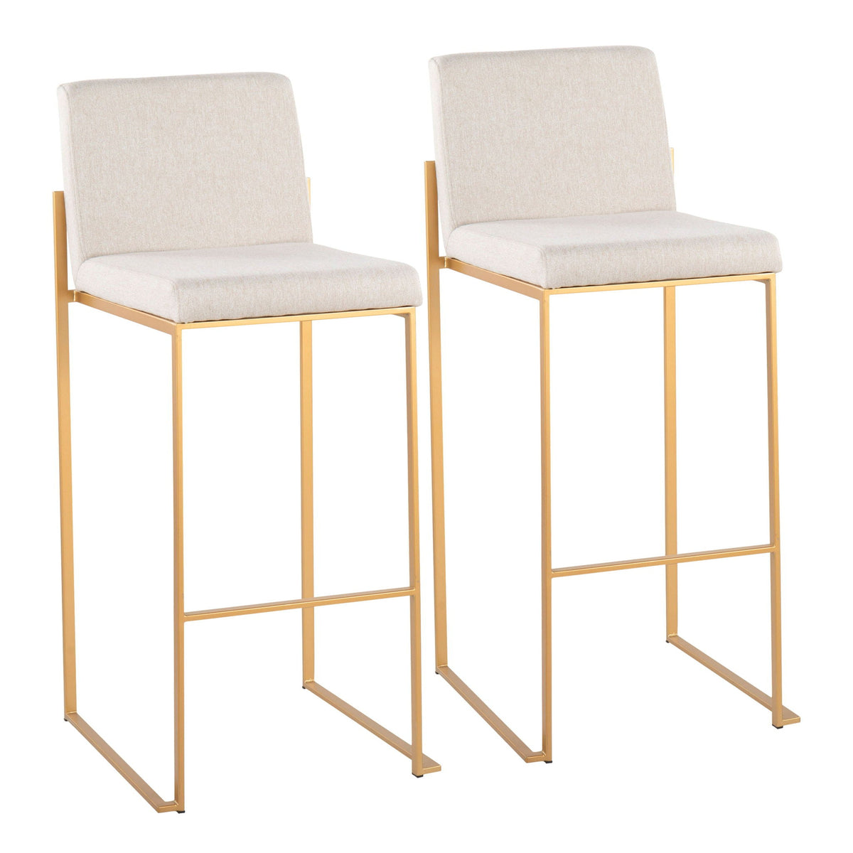 Fuji - Contemporary Design High Back Barstool, photo 2 of 40