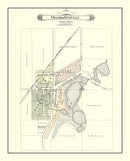 Vintage Map of Otisville, Michigan 1889