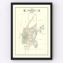 Vintage Map of Otisville, Michigan 1889