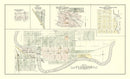 Vintage Map of Flushing, Michigan 1889