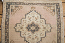 1.5x2 Vintage Distressed Oushak Square Rug Mat