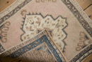 1.5x2 Vintage Distressed Oushak Square Rug Mat