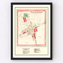 Vintage Map of West Mansfield, Ohio 1890