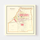 Vintage Map of Quincy, Ohio 1890