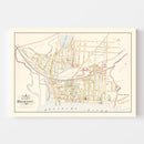 Vintage Map of Bristol, Pennsylvania 1891