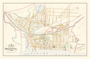 Vintage Map of Bristol, Pennsylvania 1891