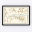 Vintage Map of Morrisville, Pennsylvania 1891