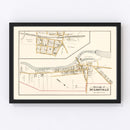Vintage Map of Hulmeville, Pennsylvania 1891