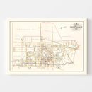 Vintage Map of Newtown, Pennsylvania 1891