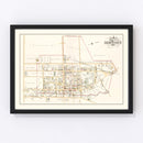 Vintage Map of Newtown, Pennsylvania 1891