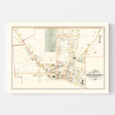 Vintage Map of Doylestown, Pennsylvania 1891