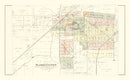 Vintage Map of Washington, Illinois 1891