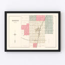 Vintage Map of Mason, Illinois 1891