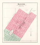 Vintage Map of Manito, Illinois 1891
