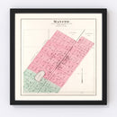 Vintage Map of Manito, Illinois 1891
