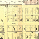 Vintage Map of Fredericksburg, Iowa 1892