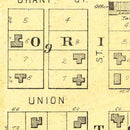 Vintage Map of Ionla, Iowa 1892