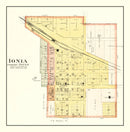 Vintage Map of Ionla, Iowa 1892