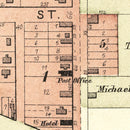 Vintage Map of Bassett, Iowa 1892