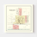 Vintage Map of Radcliffe, Iowa 1892