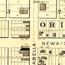 Vintage Map of Radcliffe, Iowa 1892