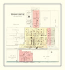 Vintage Map of Radcliffe, Iowa 1892