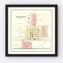 Vintage Map of Radcliffe, Iowa 1892