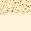 Vintage Map of Alden, Iowa 1892