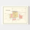 Vintage Map of Hubbard, Iowa 1892